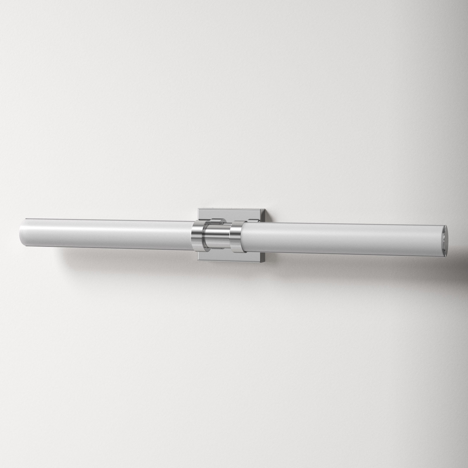 Kelan Single Frosted Dimmable LED Vanity Light, Brushed Nickel, 20W, 37.75"H x 4.75"W x 4.5"D
