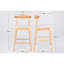 Tabourets de comptoir en bois massif de style moderne Mid-Century 24 po, tabourets de comptoir rembourrés avec pieds en bois pour îlot de cuisine Bar (structure et coussin)-974948027-974948006