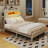 Upholstered Platform Bed with LED Lighting Included-117168268-117168266