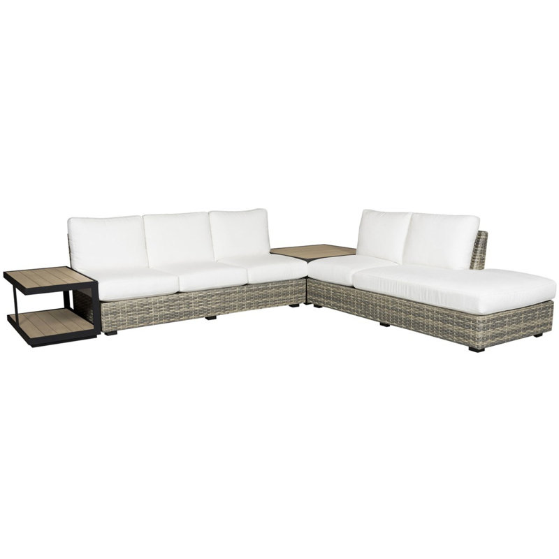 Monclair By Michael Weiss Outdoor 6 - Seat Patio Sectional, Jellyfish Rain