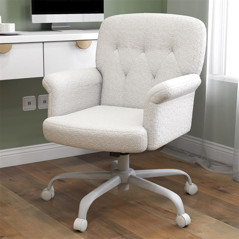 Office Chair, White, White