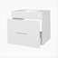 Ensemble de meuble-lavabo flottant 1 tiroir avec lavabo blanc-2128519371