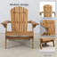 Chaise Adirondack Chaise de patio, chaise de jardin pliante en bois Adirondack Méridienne