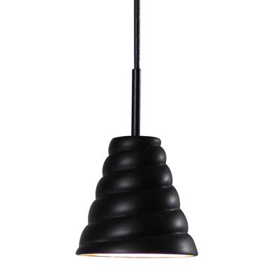 Shrout 1 - Light Black LED Single Pendant