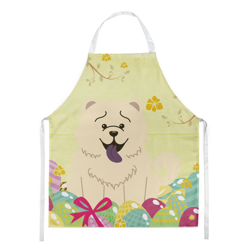 Tablier œufs de pâques, Jaune / crème, Chow-chow