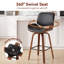 Tabouret de comptoir pivotant en bois cintré Mid-Century-133656697