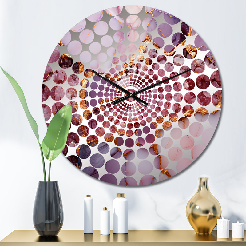 Lents - Horloge murale abstraite, Petit