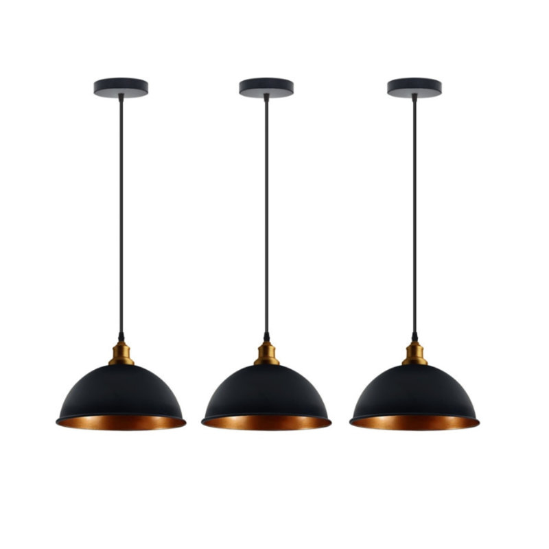 3 - Light Black And Gold Pendant, Yes