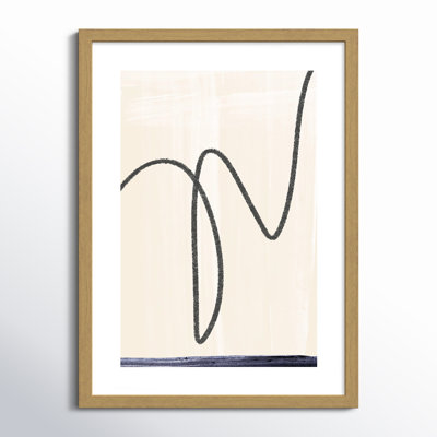 'Departured I' - Picture Frame Painting Print on Paper