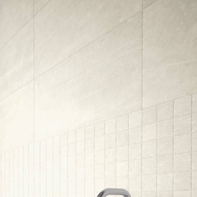 Uptown™ 12" x 3" Porcelain Chair Rail Tile Trim in Sugar Hill