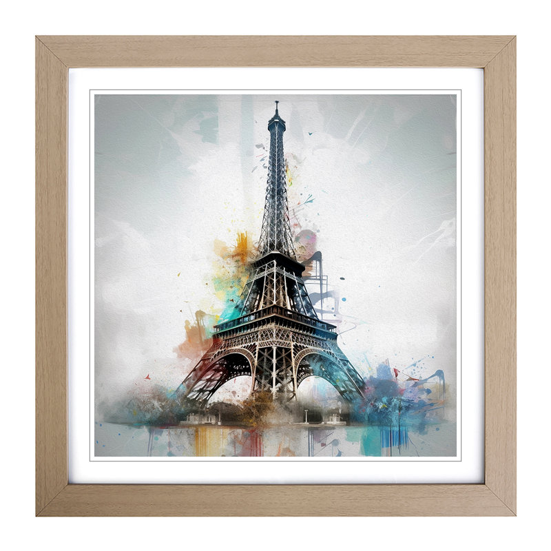 Single Picture Frame Print on Wood, Oak