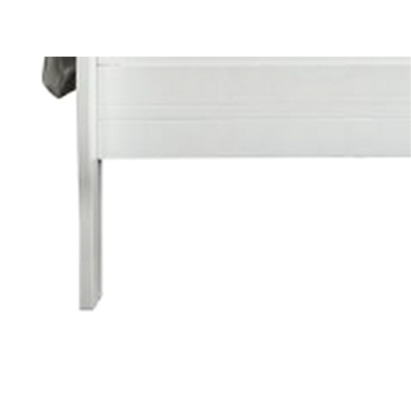 Lit simple Radiant White - Fabriqué en pin massif pour une chambre à coucher lumineuse