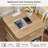 Farmhouse End Table With Charging Station,19.7" Nightstand With Drawer,Night Stand With Open Storage Shelf,Rustic Wood Bed Sofa Side Table Dresser For Bedroom, Living Room, Closet-498007467