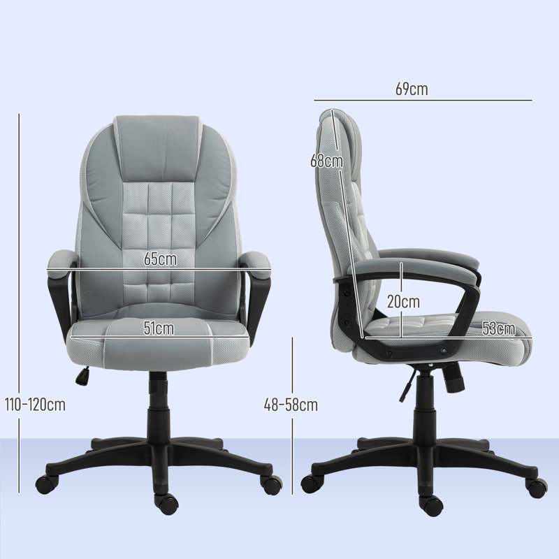 Redell Executive Chair, Grey