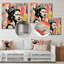 Coloré Popart iconique, reine du Royaume-Uni 3 - Art mural en métal célébrité-1517173133