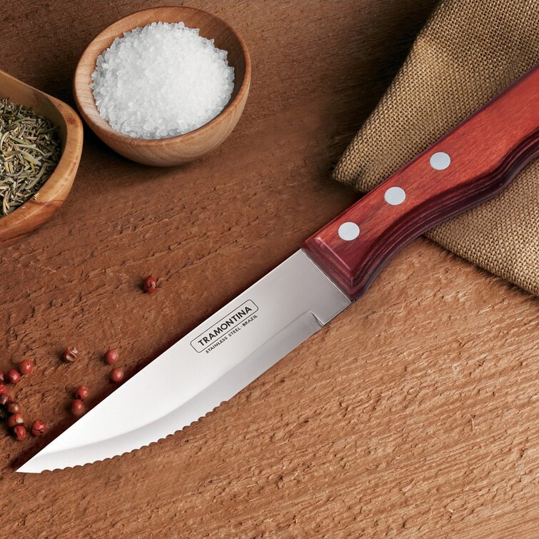 Best Buy: Tramontina Porterhouse 4Pc Knife Set Brown 80000/005DS