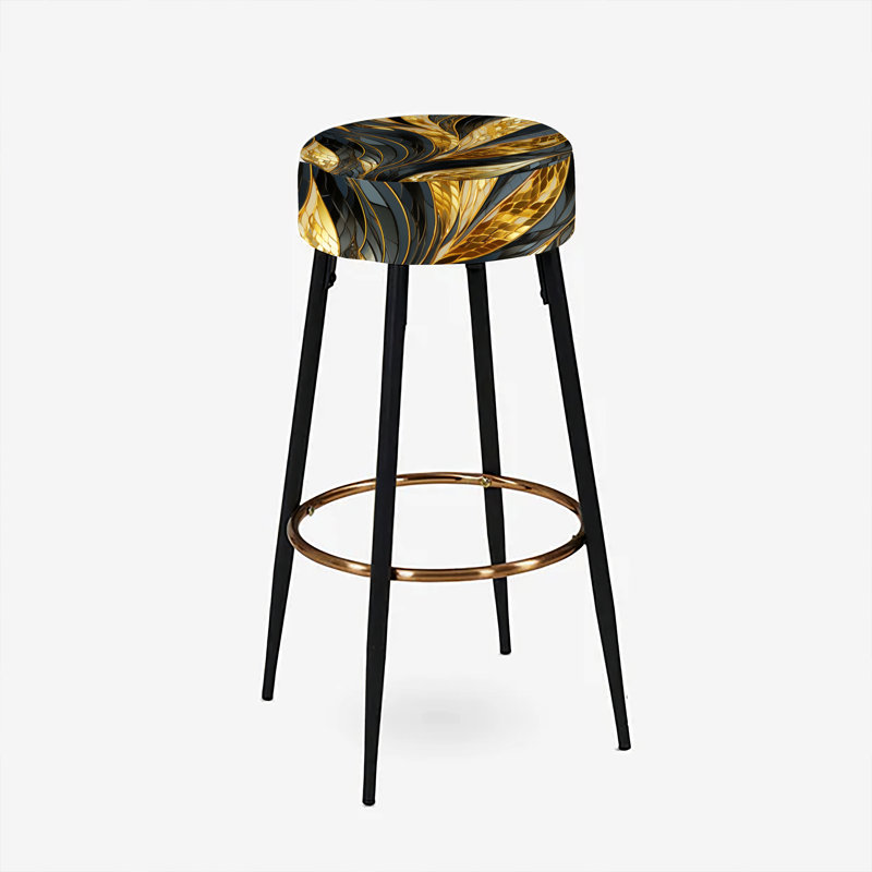 Ensemble de 2 tabourets de bar Glitter Glamour Gaze Sparkling Gold Harmony