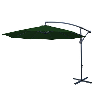 Doyers 3m Green Cantilever Banana Parasol