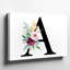 Toile, "A Strikingly Large Bold", lettre noire "A", "Attention", art mural The Center Of The Composition-2094845568