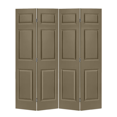 Porte à panneaux pliante en bois et métal