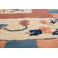 Tapis décoratif en laine de conception unique 4 pi 3 po x 6 pi 5 po Benjamon noué à la main des années 1980/brun/bleu