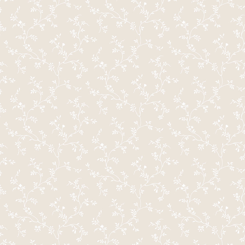 Pretty Prints Floral Trail Wallpaper Roll, Beige