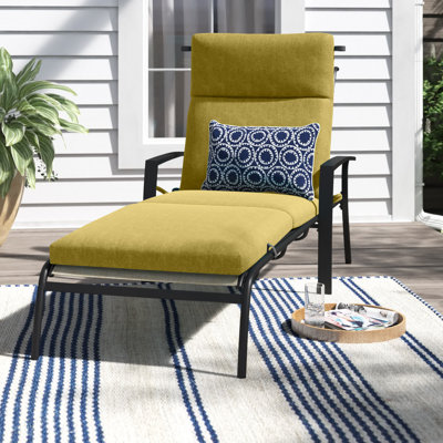 Outdoor 3'' Chaise Lounge Seat / Back Cushion