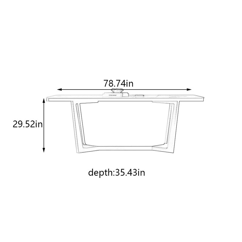 Goodhil, 29.52"H x 78.74"L x 35.43"W