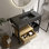 Meuble-lavabo modulaire de style industriel avec cadre en métal robuste 36 po Giving Tree