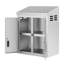 Armoire murale en acier inoxydable avec portes à charnières-109592101
