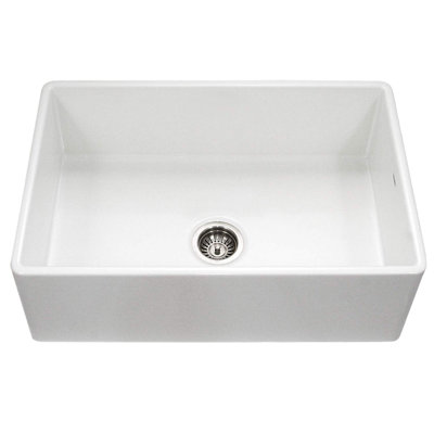 Salena 30'' L Farmhouse / Apron Single Bowl Fireclay Kitchen Sink