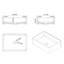 Surface solide de 20 po x 14 po pour lavabo de salle de bain en blanc mat - Polyvalent et vasque qui améliore la fonction esthétique