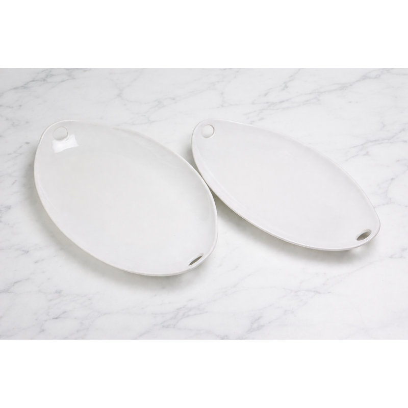 Plateau ovale blanc Euro Essential, 2,6 po H x 13 po L x 20 po l
