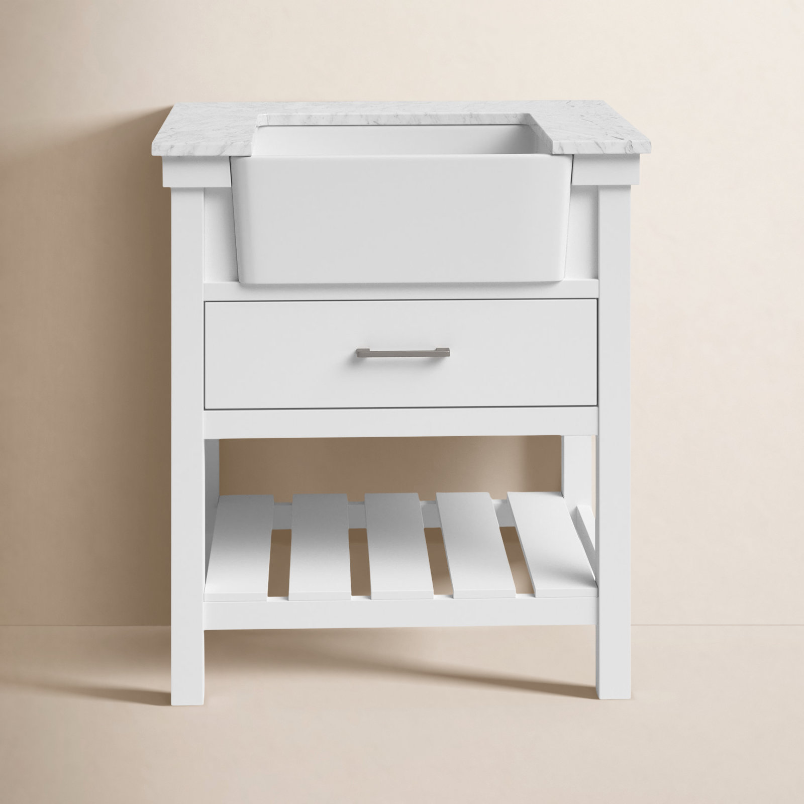 Pelaghia 30'' Single Bathroom Vanity, White