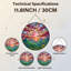 Panneau de vitrail 12 "H Sunset Mountains-712107950