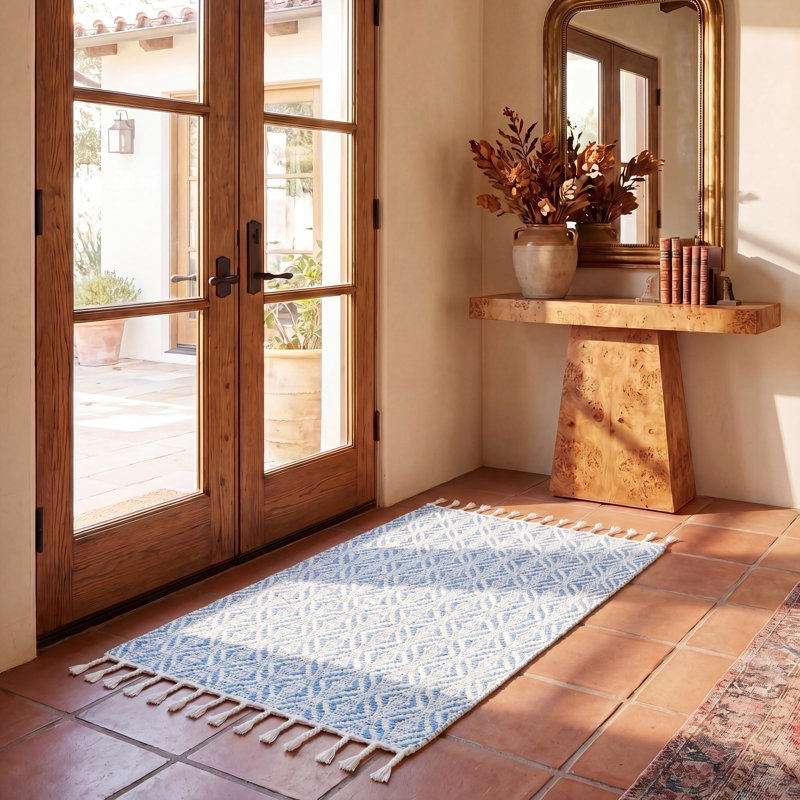 Tapis géométrique tissé à la main Renner Natura, Rectangle 3 pi x 5 pi