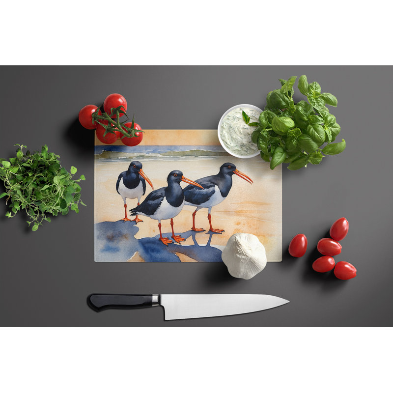 Planche à découper en verre Oystercatchers