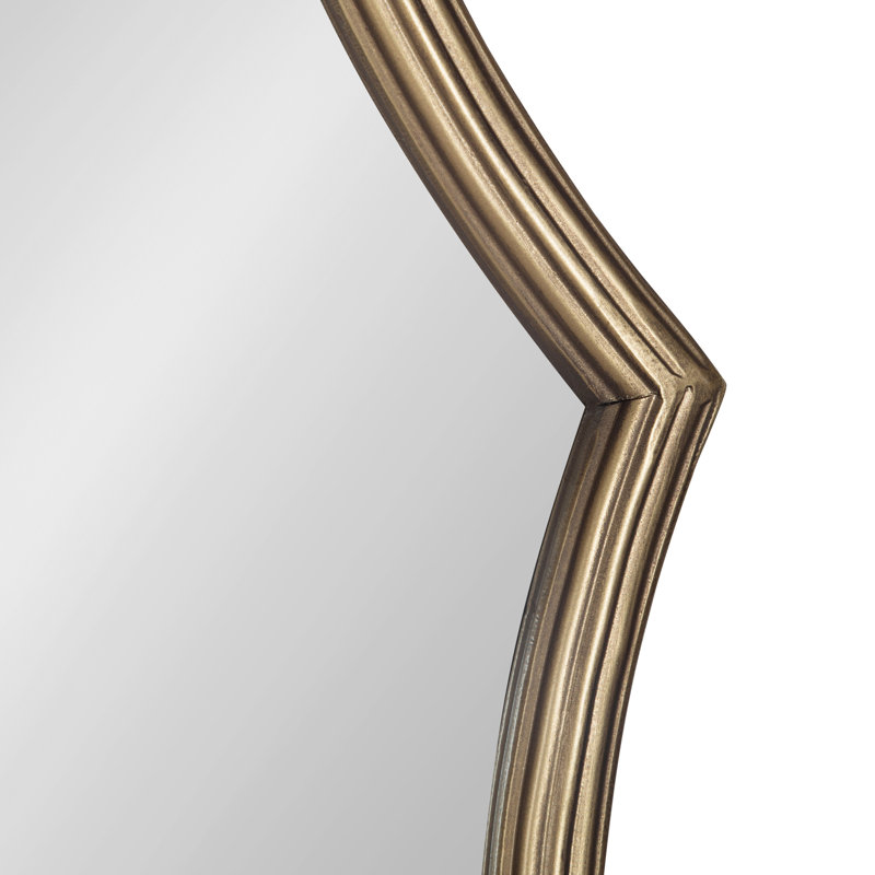 Jeronima Sunburst Metal Wall Mirror, 32.75" x 34", Gold