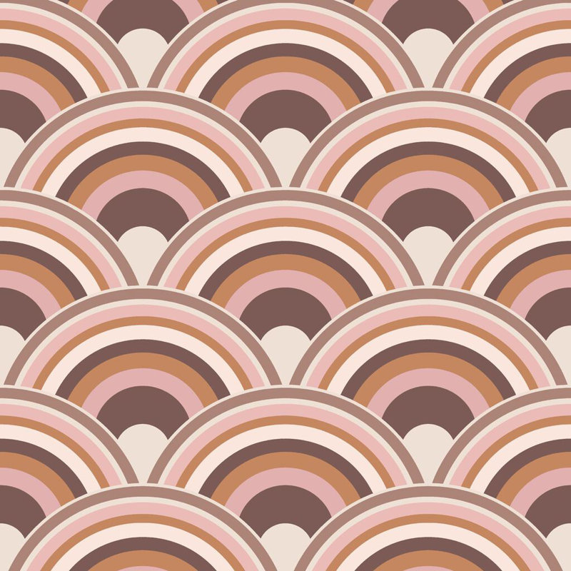 Envy Curve Geometric Wallpaper, Pink