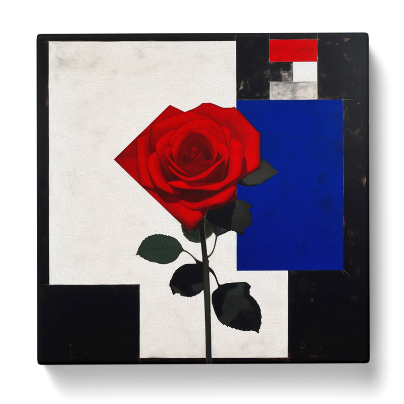 American Beauty Suprematism - No Frame Print, 35cm H x 35cm W x 3cm D
