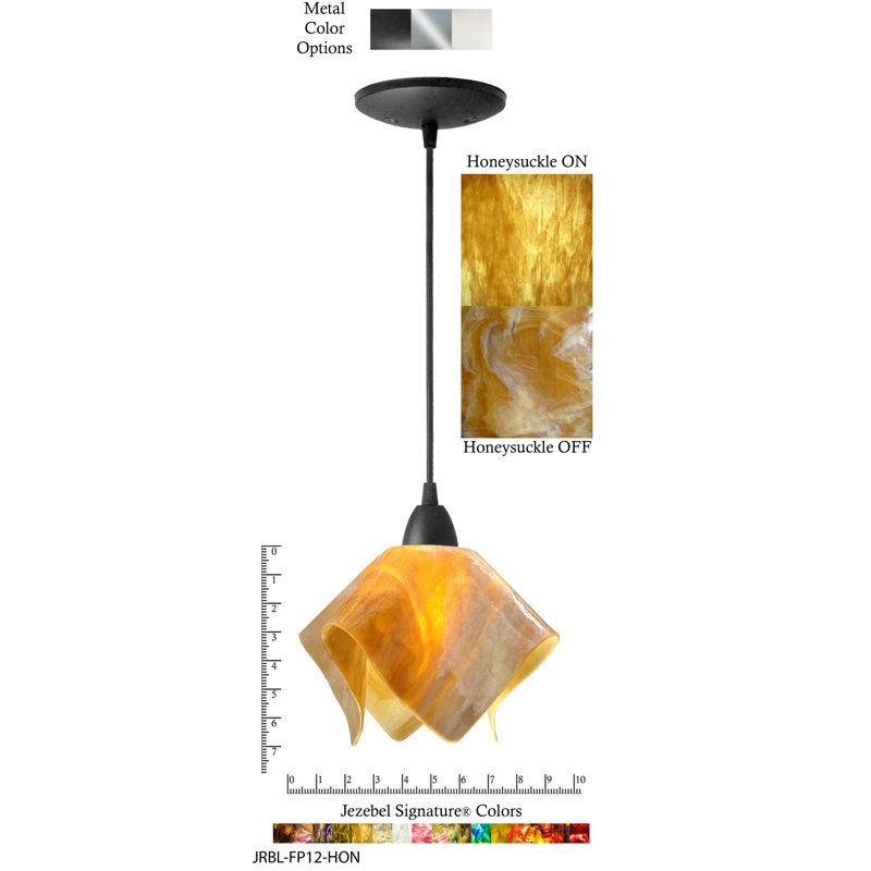 Luminaire suspendu Amergin, Noir, Petit, Miel