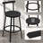 Bar Stools Set Of 4 Round Kitchen Stools With Backrest Metal Frame Footrest Counter Stool 150 Kg Load Capacity For Bar Kitchen Island Dining Room-2031289840