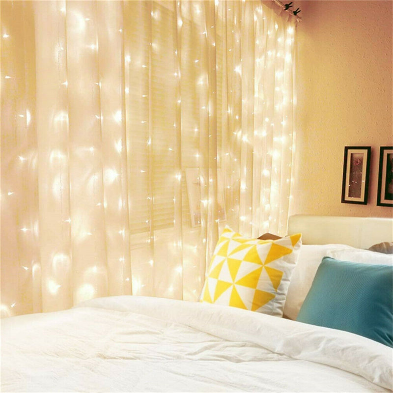 Aillie 1 - 300LED Bulb 118.11'' USB LED Fairy String Light, Gold