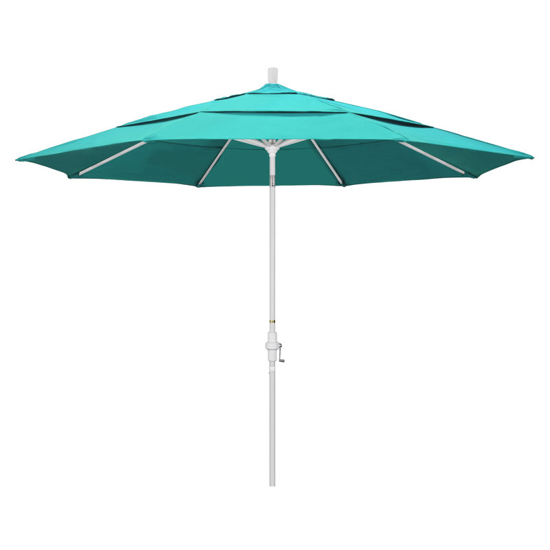 Parasol de marché Broadmeade octogonal Sunbrella, Toile Aruba Sunbrella®, Blanc mat
