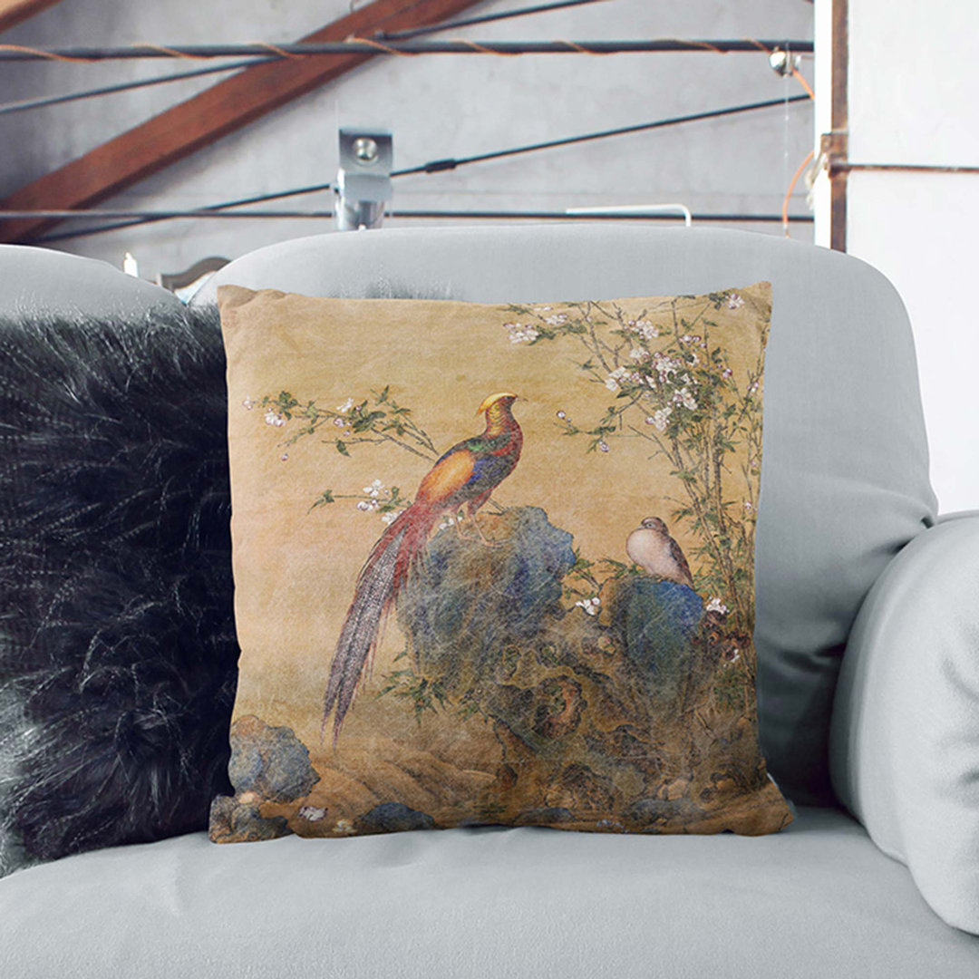 A Colourful Spring by Lang Shining Cushion with Filling
