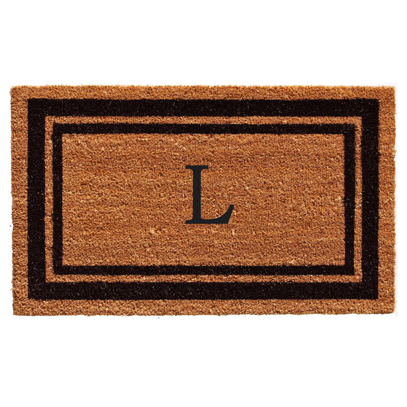 Tapis d'entrée antidérapant Stortz, Brun / Noir, L, Rectangle 2 pi 6 po x 4 pi