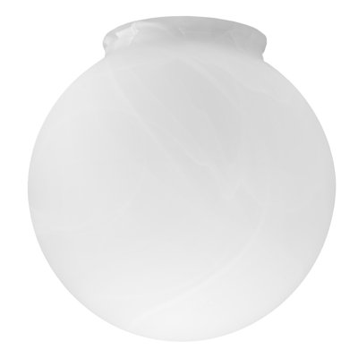 Verre clair de remplacement 5,75 pouces albâtre, collection Millbridge, blanc