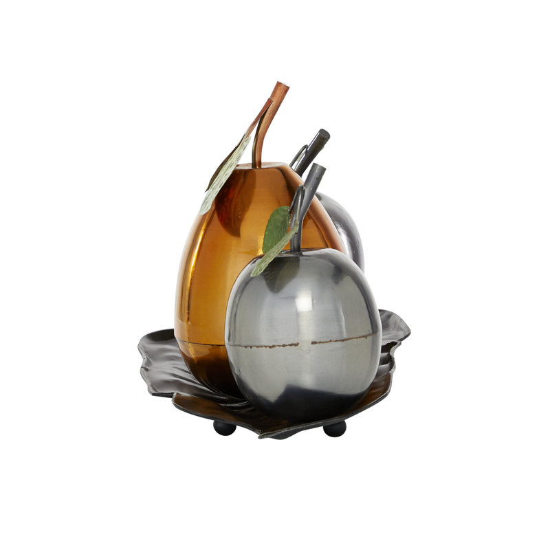 Food & Beverage Figurines & Sculptures, 10.65" H x 21.55" W x 14.05" D, Orange