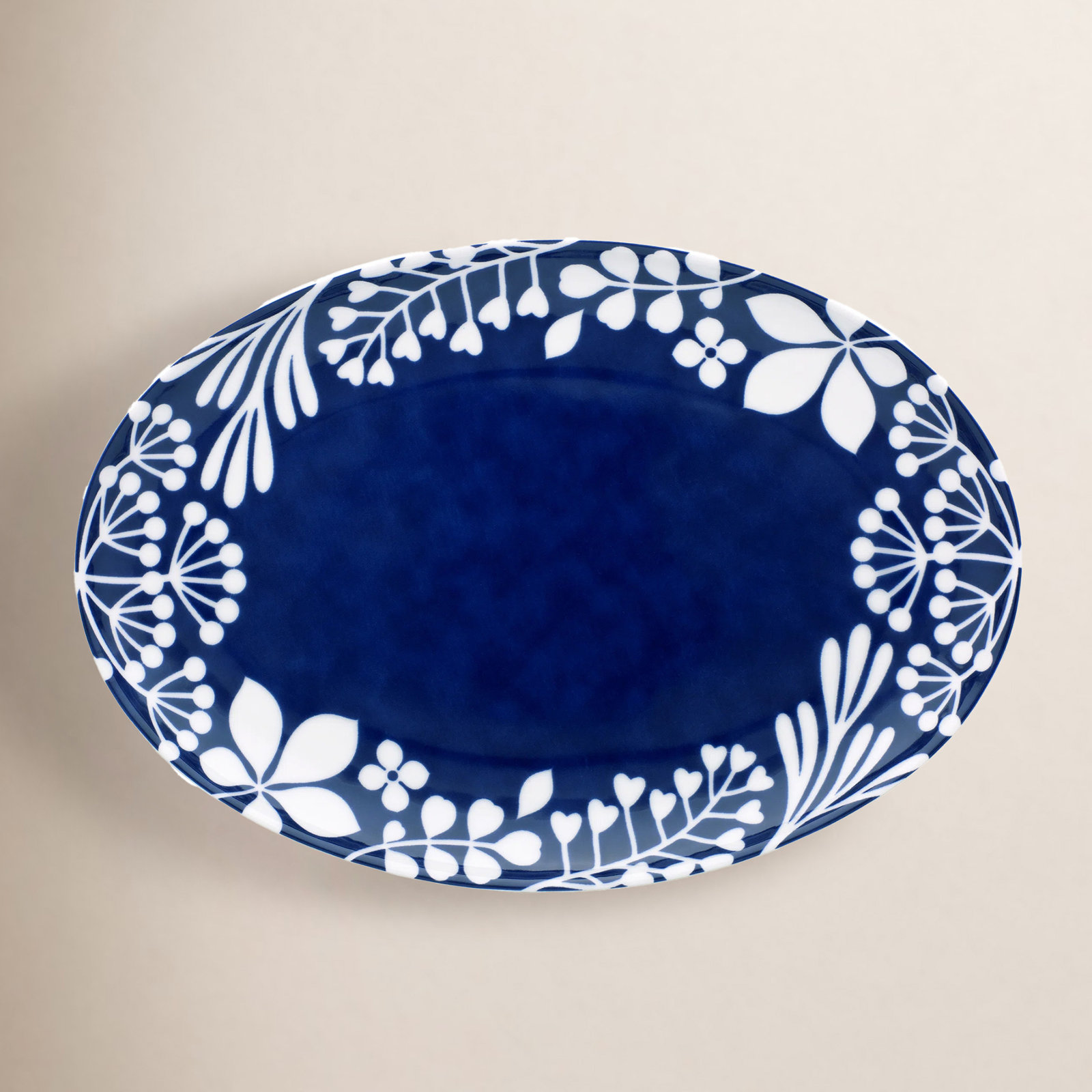 Noritake Bluefjord Oval Porcelain Platter