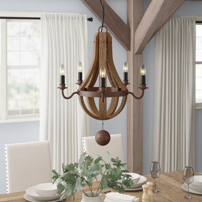 Brooklandville 5 - Light Dimmable Empire Chandelier
